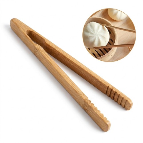 Pcs 18cm bamboo tongs wooden - pcs,