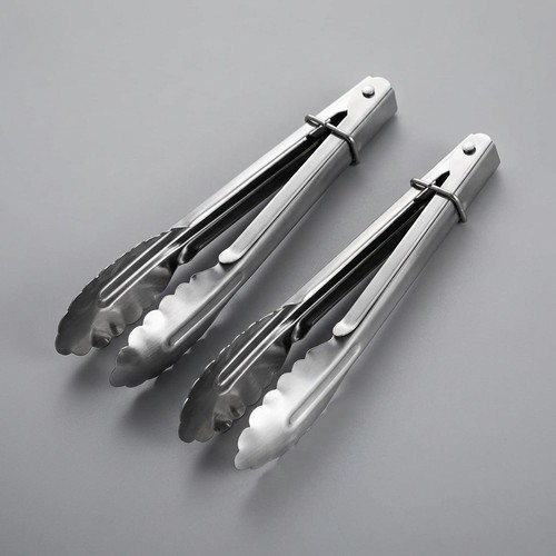 Stainless steel food tongs - stainless,