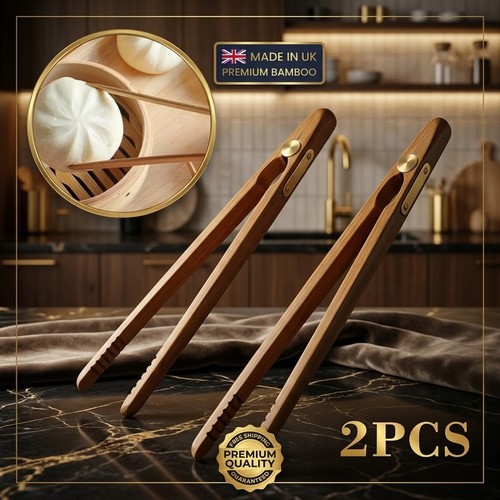 2pcs bamboo wood wooden - bamboo,