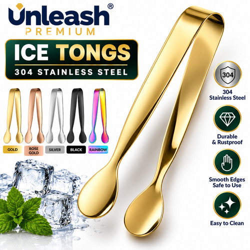 Ice tongs stainless steel - ice,