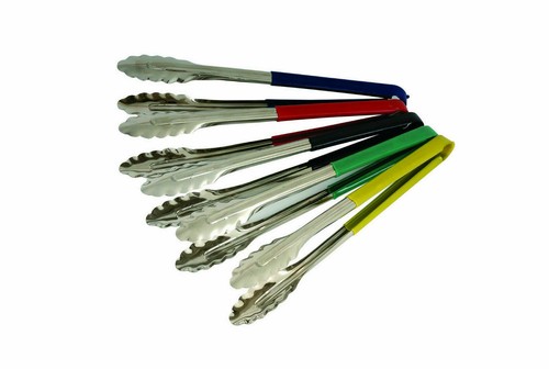 Stainless steel kitchen tongs - stainless,